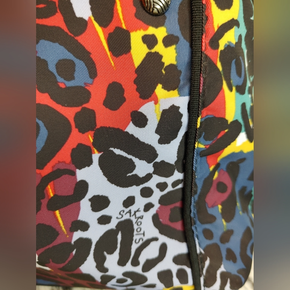 Sakroots Artist Circle Metro Tote Multi-Colored Leopard Style Print NWT - Picture 6 of 16